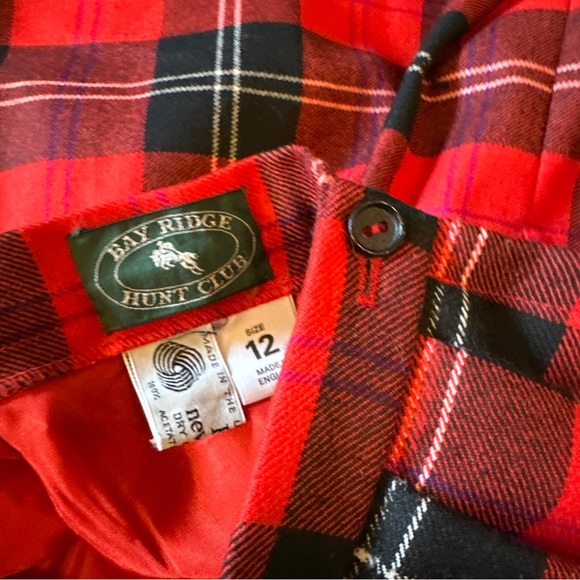 Cute Vintage Skirt by Bay Ridge Hunt Club Wool Skirt Womens Size 12 - Picture 6 of 11
